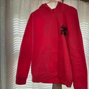 Shein pink graphic hoodie